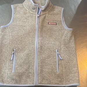 Vineyard Vines Heather Gray Fleece Vest